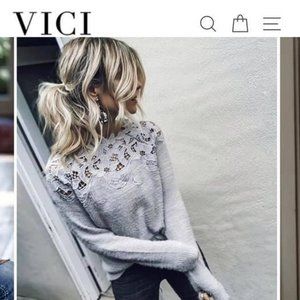 Vici Collection Sincerely Yours Knit Sweater